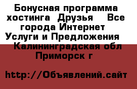 Бонусная программа хостинга «Друзья» - Все города Интернет » Услуги и Предложения   . Калининградская обл.,Приморск г.